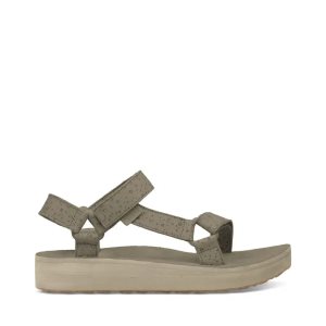 Teva Midform Universal Star Damen Plateau Sandalen Olivgrün (Österreich)